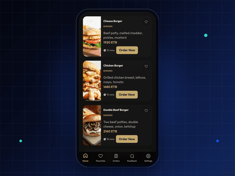 Digital Menu