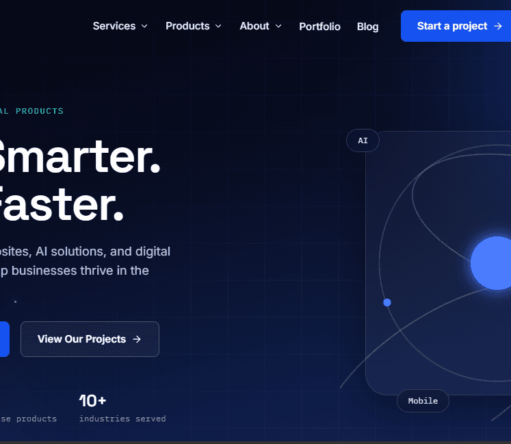 Company Profile Website screenshot 1