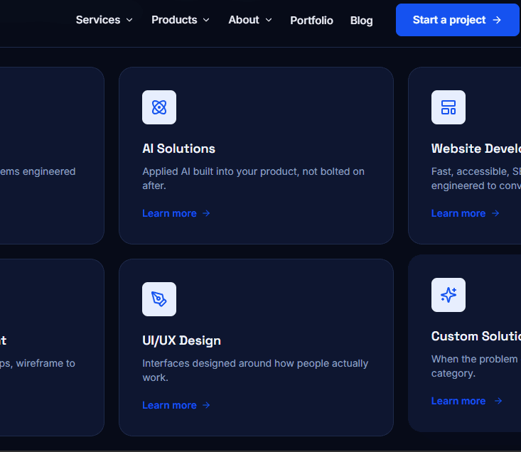 Company Profile Website screenshot 2