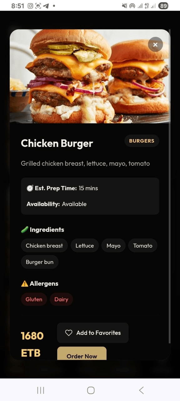 Digital Menu screenshot 3